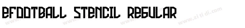 eFootball Stencil Regular字体转换